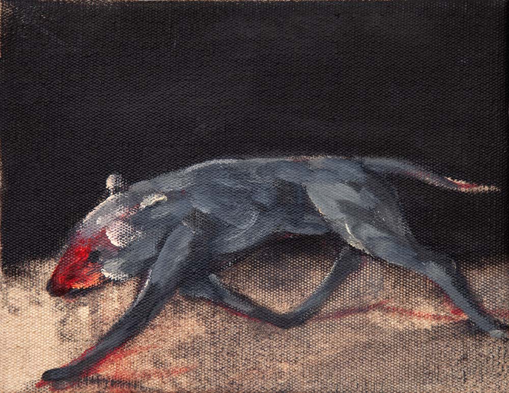 Animal, 2015, huile sur toile, 35 x 27 cm